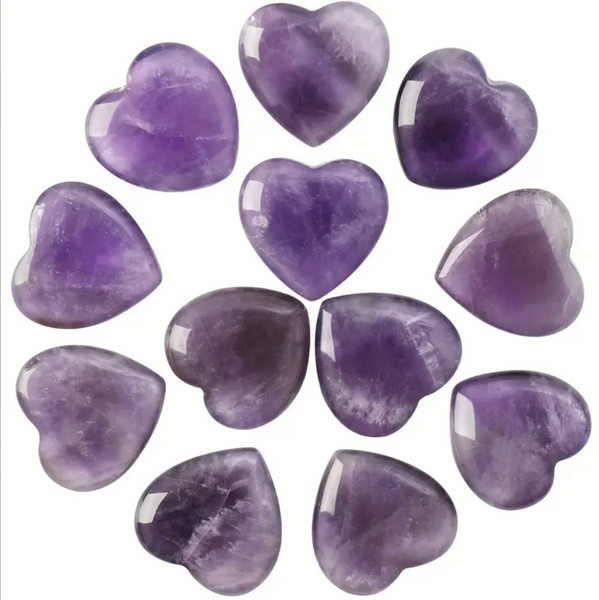 Amethyst Heart Gemstone