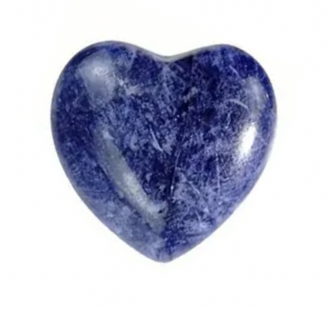 Sodalite Heart Gemstone