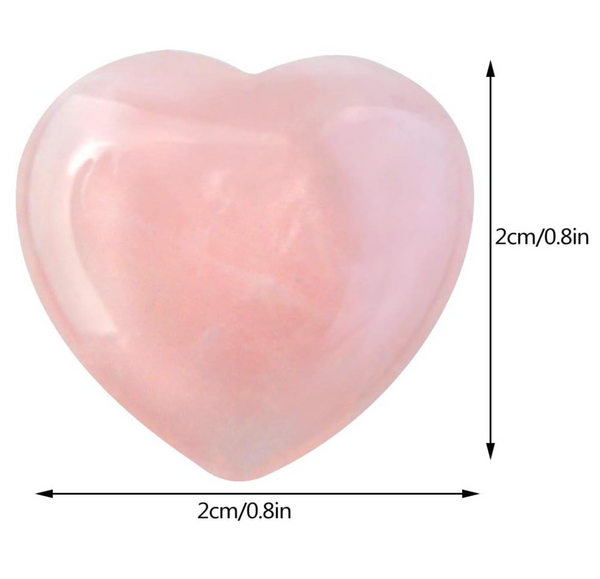 Rose Quartz Heart Gemstone