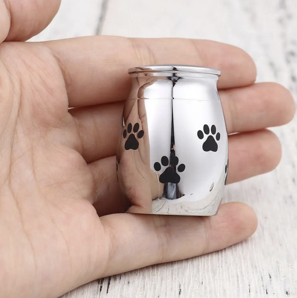 Miniature Pet Paw Print Cremation Urn