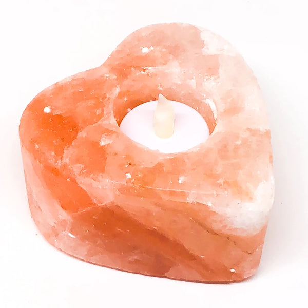 Himalayan Salt Heart Shaped Candle Holder