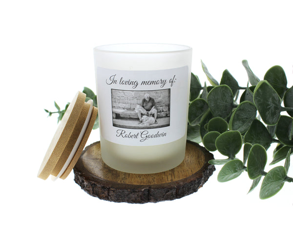 Memorial Photo Candle (personalize)