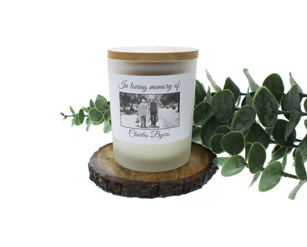 Memorial Photo Candle (personalize)