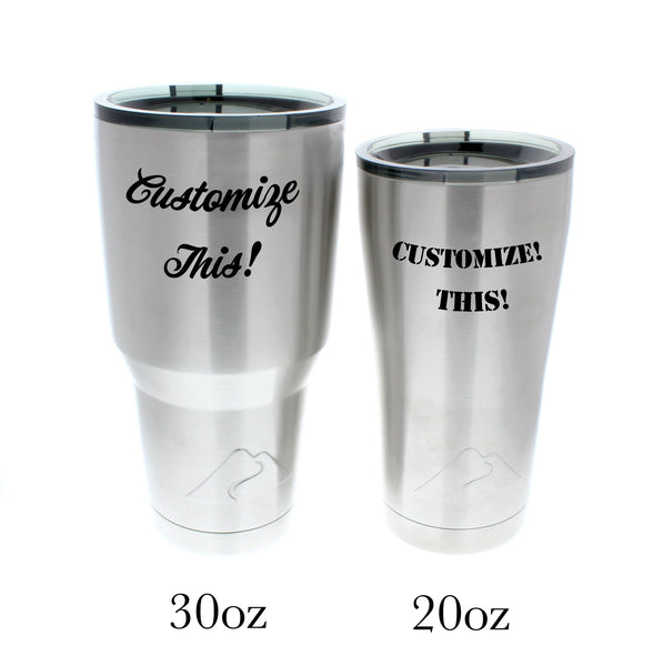 Handwriting Stainless Steel Tumbler