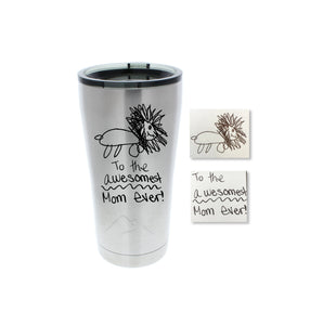 Handwriting or Drawing Stainless Steel Tumbler