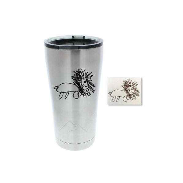 Handwriting Stainless Steel Tumbler