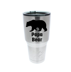 Papa Bear Stainless Steel Tumbler