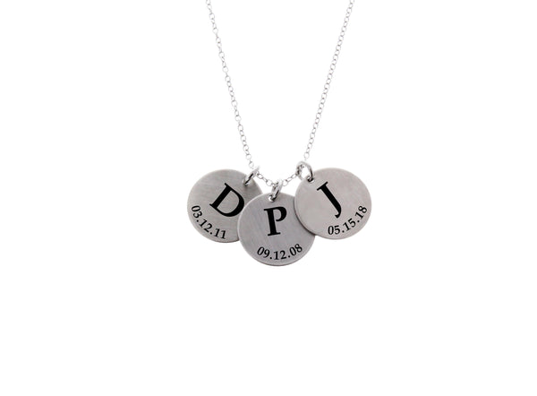 Wedding - Initials Necklace