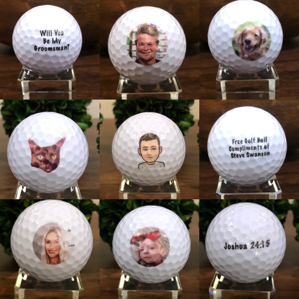 6 Custom Golf Balls