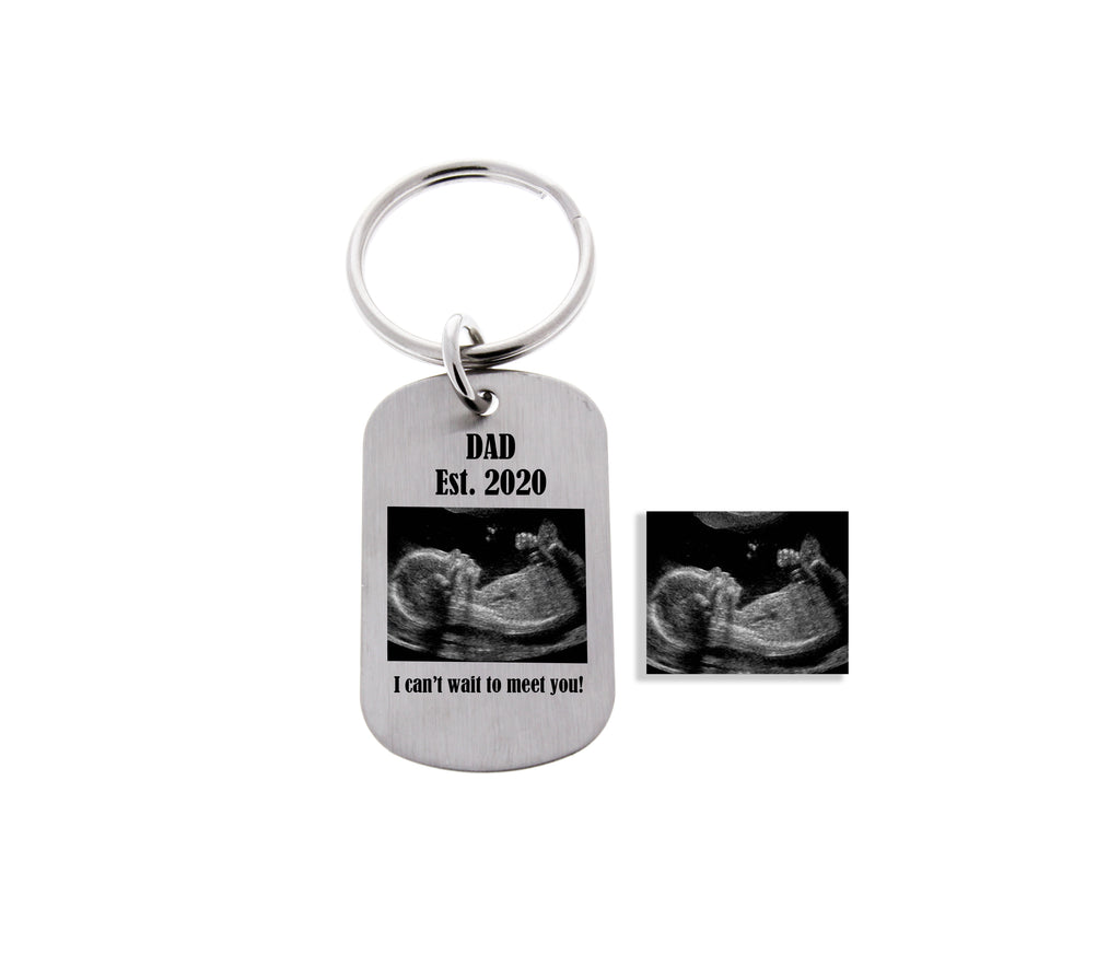 Sonogram picture keychain shop