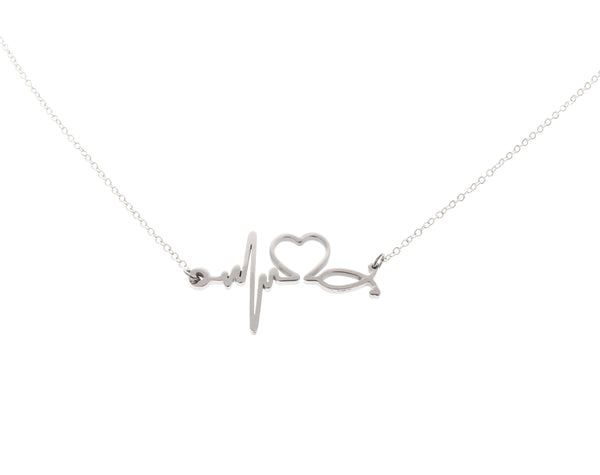 Electrocardiogram EKG Heartbeat Necklace - Anomaly Creations & Designs