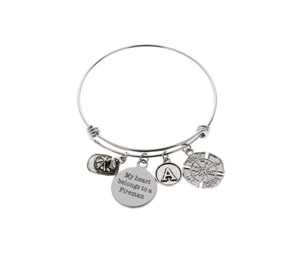Firefighter Bangle Bracelet