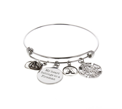 Firefighter Bangle Bracelet