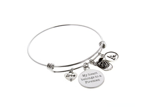 Firefighter Bangle Bracelet