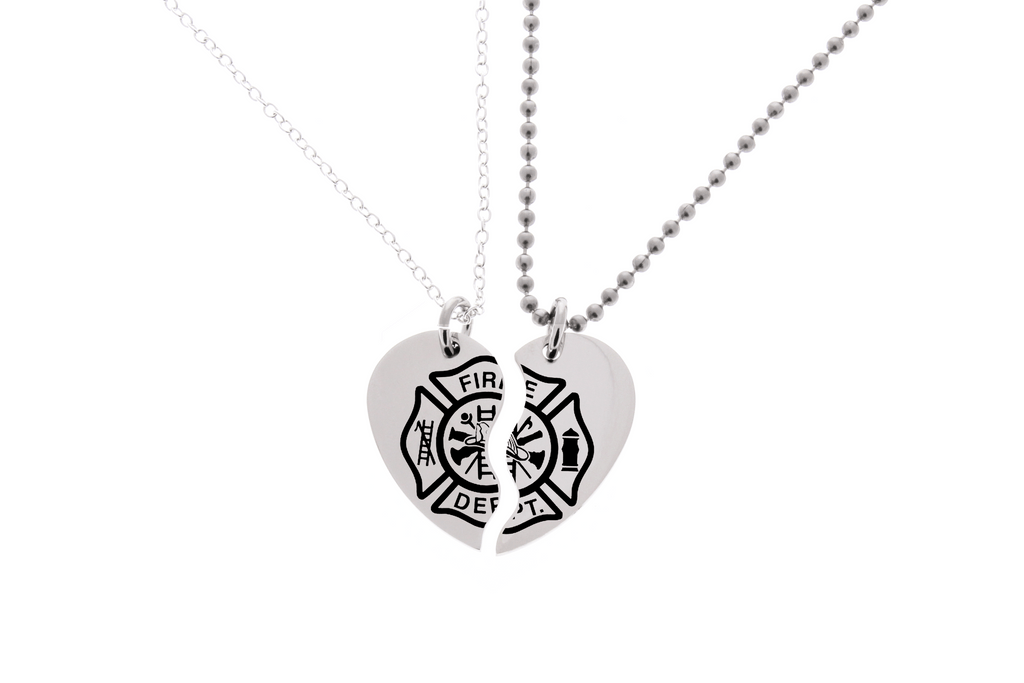 Firefighter cross necklace 2025