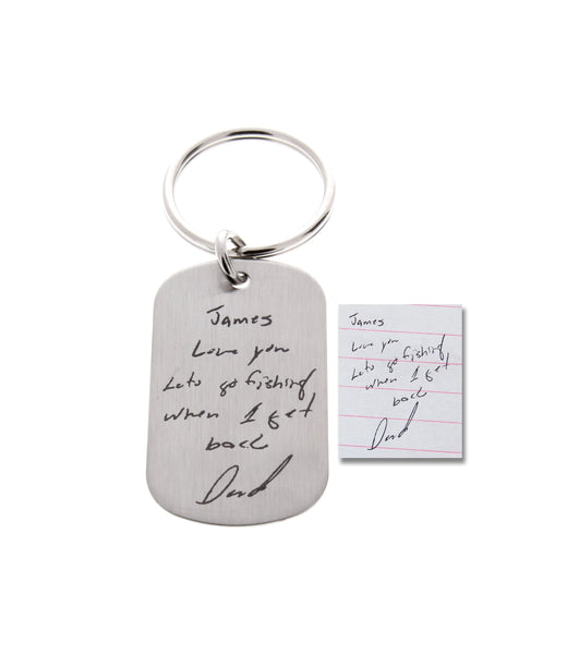 Personalized Handwriting or Drawing Keychain