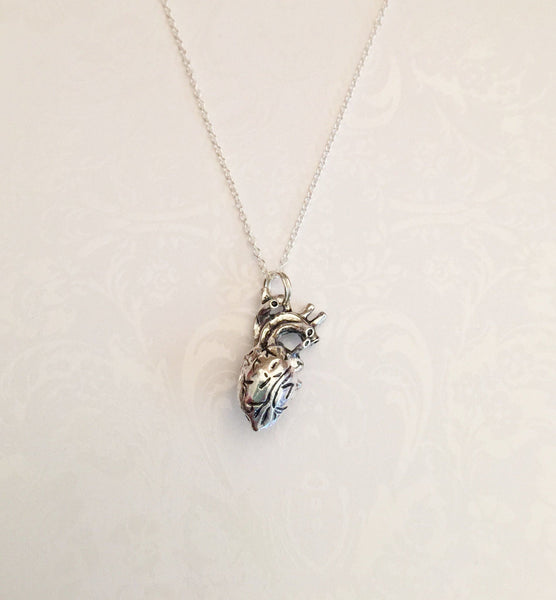 Human Anatomical Heart Necklace - Anomaly Creations & Designs
 - 2