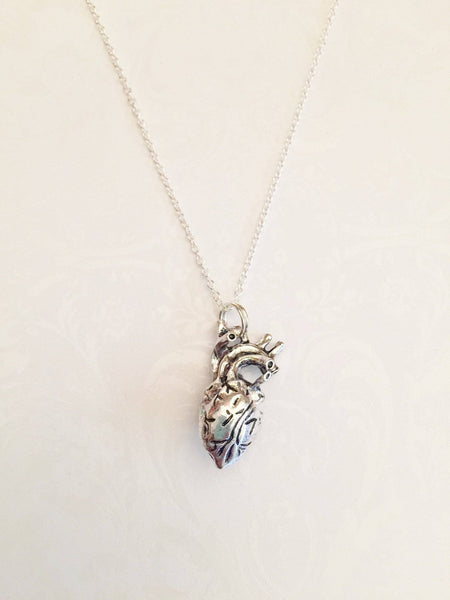 Human Anatomical Heart Necklace - Anomaly Creations & Designs
 - 3