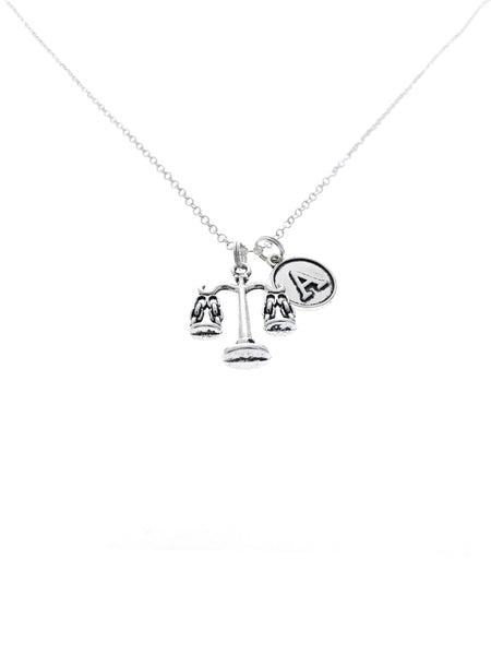 scales of justice necklace gift for attorney lawyer