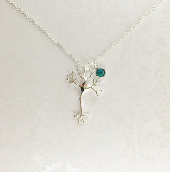 Neuron Necklace with Swarovski Birthstone - Anomaly Creations & Designs
 - 3