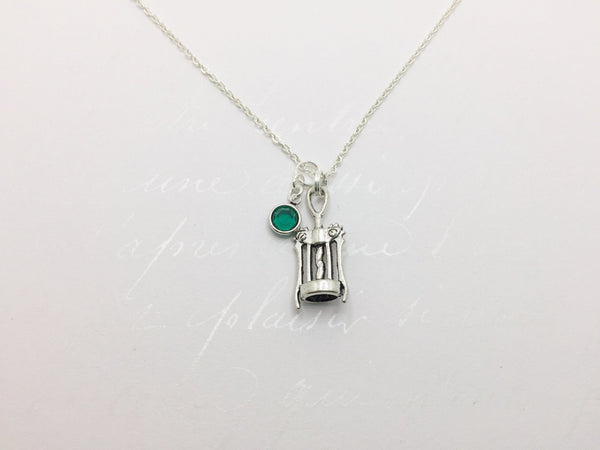 Wine Cork Opener Necklace with Swarovski Birthstone - Anomaly Creations & Designs
 - 2