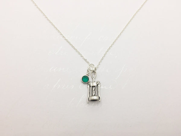 Wine Cork Opener Necklace with Swarovski Birthstone - Anomaly Creations & Designs
 - 3