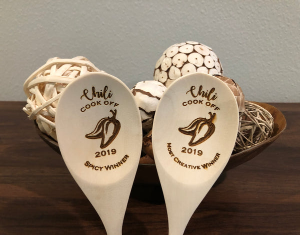 Chili Cook Off Wooden Spoon (customize)