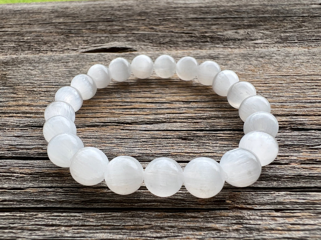 The Cleansing Bracelet Genuine Selenite Anomaly Creations Designs Inc