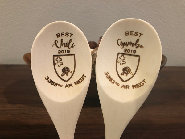 Chili Cook Off Wooden Spoon (customize)