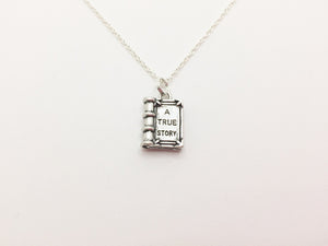 Book Necklace  "A true story" - Anomaly Creations & Designs
