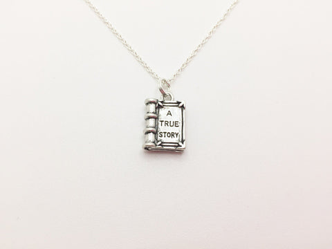 Book Necklace  "A true story" - Anomaly Creations & Designs