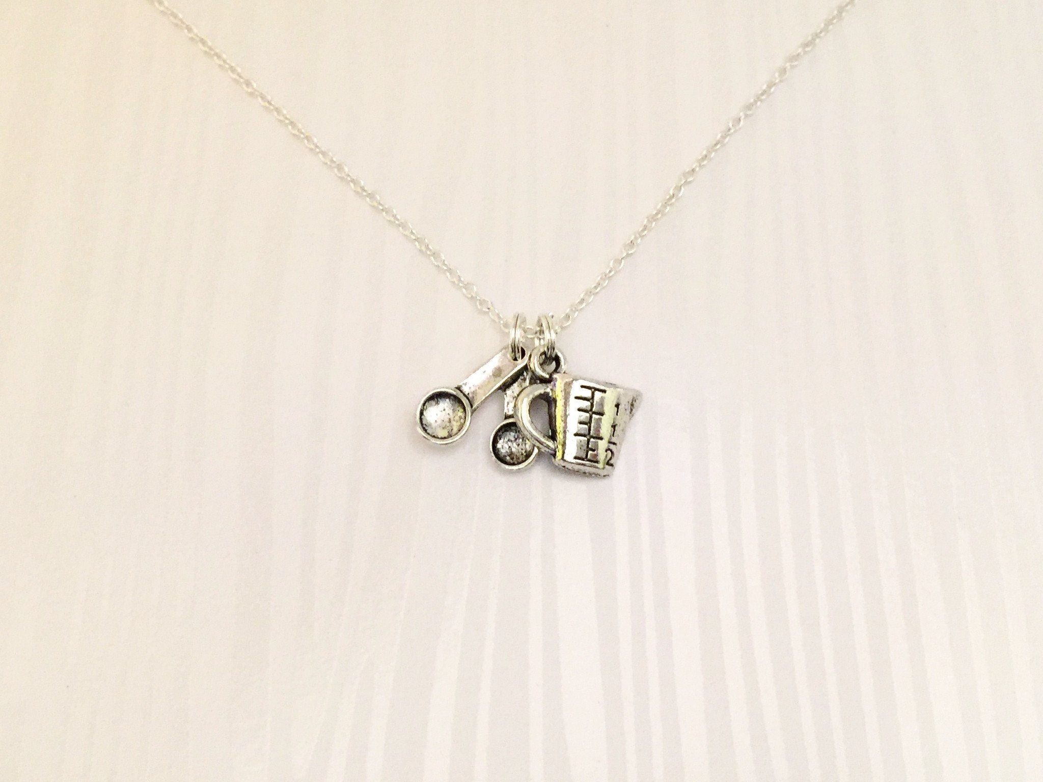 Baking Necklace- Measuring Spoons & Measuring Cup - Anomaly Creations & Designs