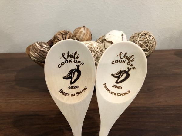 Chili Cook Off Wooden Spoon (customize)
