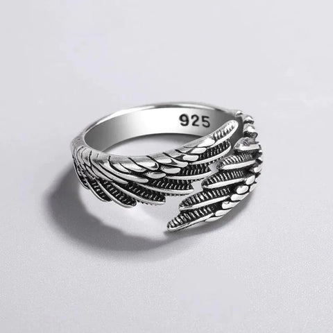 Angel Wings Ring (Adjustable Sterling Silver)