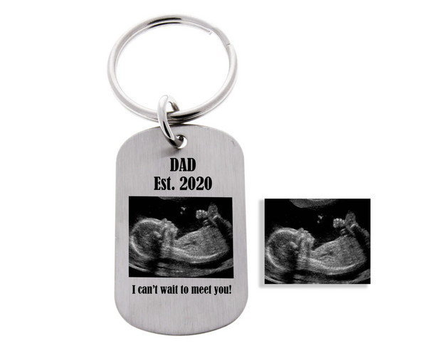 ultrasound keychain, sonogram keychain, gifts for dad, gifts for mom