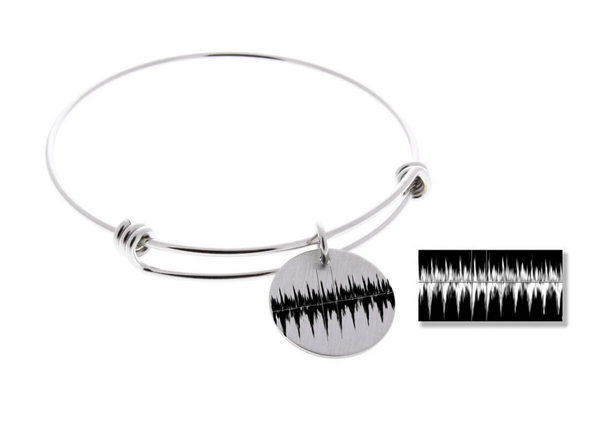 Actual Heartbeat EKG Bangle Bracelet