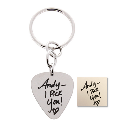 Custom Guitar Pick Keychain