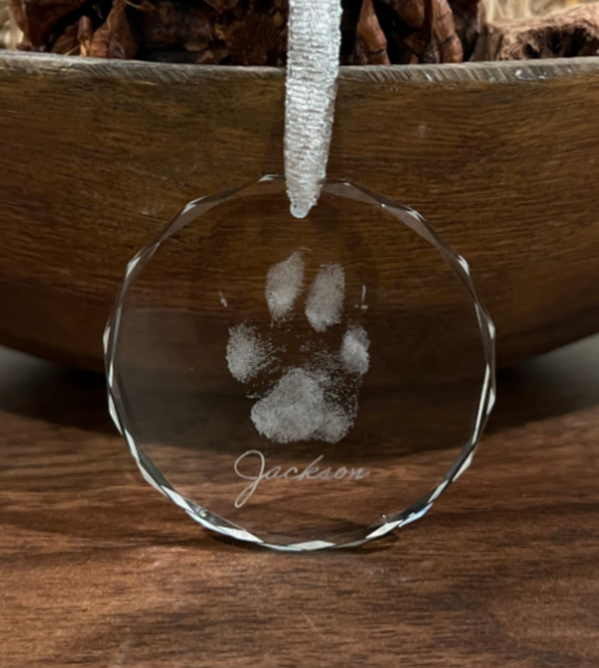 Pet Paw Print Ornament