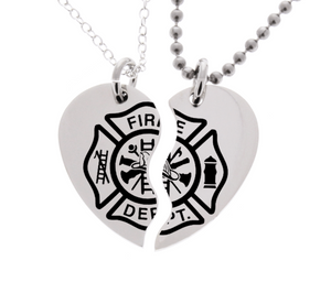 Firefighter His & Hers Necklaces