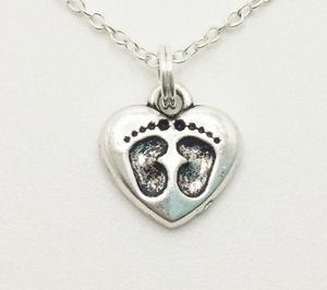 Baby Foot Prints Necklace