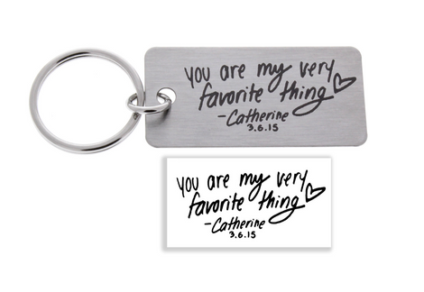 Handwriting Keychains