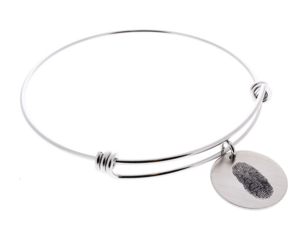 Fingerprint Bangle Bracelet