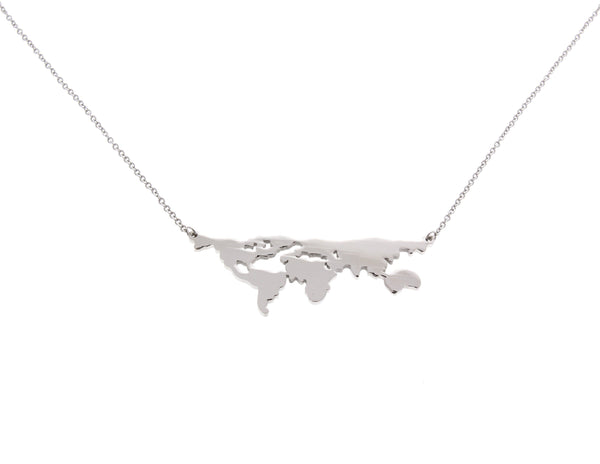 World Map Necklace