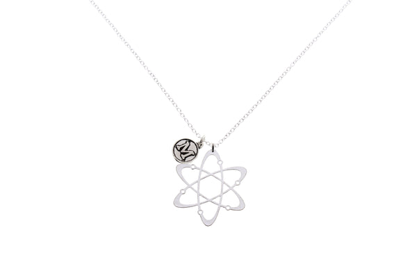Atom Molecule Necklace - with Initial Charm