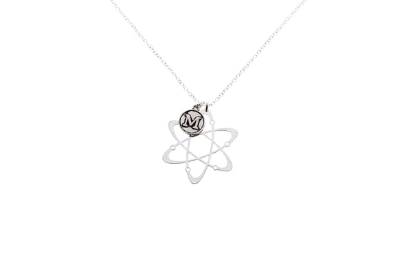 Atom Molecule Necklace - with Initial Charm