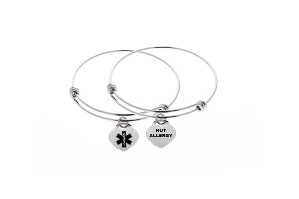 Medical Alert Bangle Bracelet (Customize)