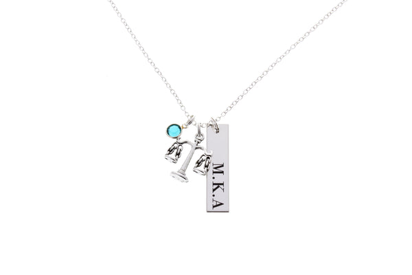 Scales of Justice Necklace - Custom Bar Necklace