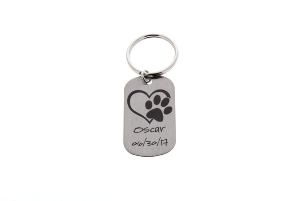 paw print engraved pet memorial gift pet keepsakes dog paw print engraved