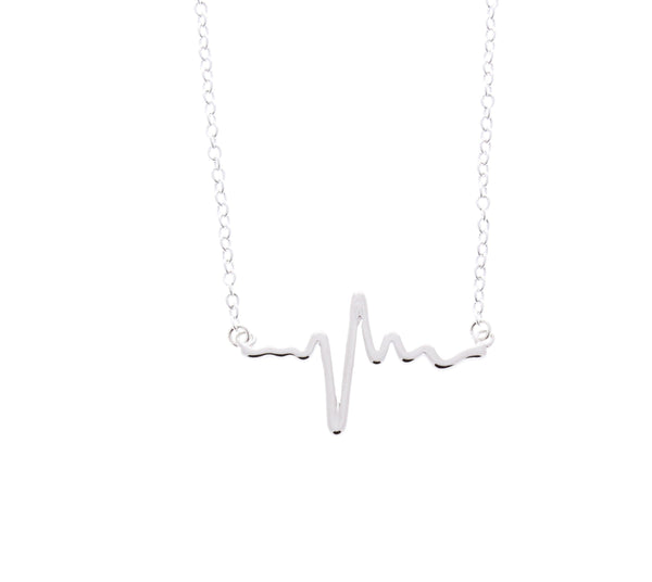 Electrocardiogram Heartbeat Necklace