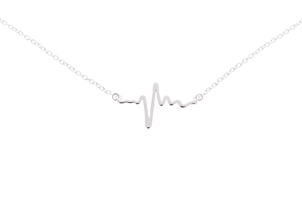 Electrocardiogram Heartbeat Necklace